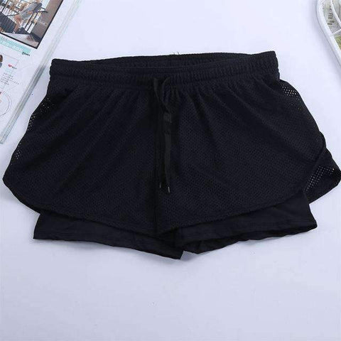 Purpton Womens Wear Black / S New Sports Womens Running Shorts 2 In 1 Yoga Tights Short Sports Exercise Fitness Leggings Gym Outdoor Female Trousers