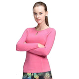 Purpton Womens Wear CX002PINK / L Women Compression Sport T-Shirt Running Mujer Deportivas Woman FitnessT-Shirt Running Women Clothes Long Sleeve Yoga Tops