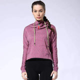 Purpton Womens Wear Fuchsia / S Women Outdoor Sport Loose Jackets Yoga Fitness Long Sleeve Running Cool Hoodies Spring Autumn Shirt Breathable Hooded Sweater