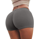 Purpton Womens Wear Gray / S Yoga Shorts Women Sexy Compression Female Fitness Gym Running Shorts for Ladies Sport Athletic Tights Polyester Yoga Shorts