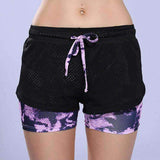 Purpton Womens Wear Star Sky Purple / S New Sports Womens Running Shorts 2 In 1 Yoga Tights Short Sports Exercise Fitness Leggings Gym Outdoor Female Trousers