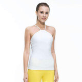 Purpton Womens Wear WHITE / L Fitness Women Sleeveless Shirts Jogging Vest Gym Sports Running Clothes Tight Yoga Top with Breathable Quick Dry Spandex