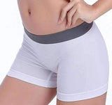 Purpton Womens Wear White New Summer Women Sports Gym Workout Waistband Skinny Yoga Shorts