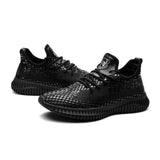 Swim4Fit 1 / 6.5 Running Sports Shoes PU Imitation Leather Ultra-Soft Breathable Lace-up Slip-resistant Shock-absorption For Men Drop Shipping