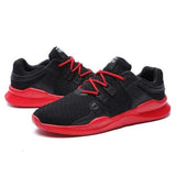 Swim4Fit black and red / 39 OUTAD 2018 Men Running Sneakers Breathable Mesh Upper Comfortable Light Running Shoes Anti-skid Sole Outdoor Sport Shoes