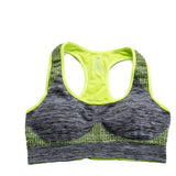 Swim4Fit Bras yellow / L Women's Push Up Wireless Sports Bra Gray & Blue