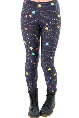 Swim4Fit Leggings 4XL Women Space Print Pants Fitness Legging