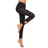 Swim4Fit Leggings Black / XS Women's Hollow Laser Cut Side Fitness Leggings