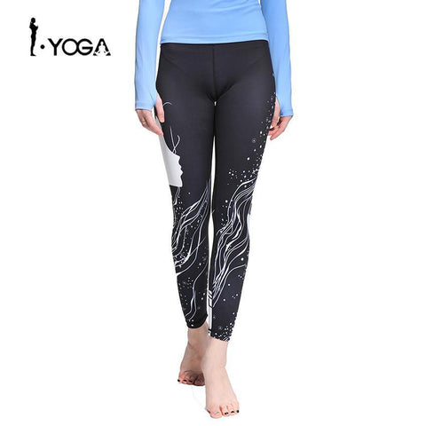 Swim4Fit Leggings S Women's Mesh Quick Dry Design Yoga Leggings