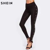 Swim4Fit Leggings Women's Pearl Embellished Leggings