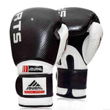 Swim4Fit Martial Arts Black 10oz Luxury Boxing Gloves Sanda Karate Sandbag Taekwondo Protector MMA Boxeo Muay Thai Mitts