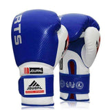 Swim4Fit Martial Arts Blue 10oz Luxury Boxing Gloves Sanda Karate Sandbag Taekwondo Protector MMA Boxeo Muay Thai Mitts