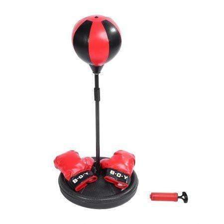 Swim4Fit Martial Arts Default Title Fitness Punching Bag,Children Kids Boxing Stand Speed Punching Ball Freestanding Punching Bag Adjustable Height Speed Boxing Sports Set Fighting Game With Gloves