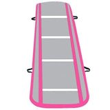 Swim4Fit Martial Arts Pink Inflatable Air Track Training Tumbling Floor Gymnastics Practice Pad GYM Mat Cheerleading Mat Trick Pad For Taekwondo Gym Sports