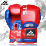 Swim4Fit Martial Arts Red Blue 10oz Luxury Boxing Gloves Sanda Karate Sandbag Taekwondo Protector MMA Boxeo Muay Thai Mitts