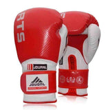 Swim4Fit Martial Arts Red White 10oz Luxury Boxing Gloves Sanda Karate Sandbag Taekwondo Protector MMA Boxeo Muay Thai Mitts