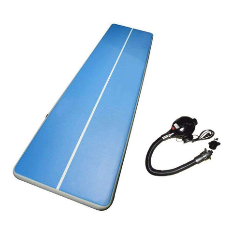 Swim4Fit Martial Arts Soft Inflatable Gym Mat Air Floor Tumbling Track Gymnastics Cheerleading Mat Trick Pad For Taekwondo Gym Sports Electric Pump