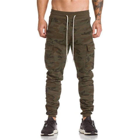 Swim4Fit Men's Activewear Camouflage / M Men Trousers Harem Sweatpants Slacks Casual Jogger Dance Sportwear Baggy