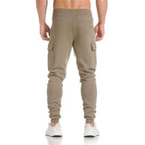 Swim4Fit Men's Activewear Khaki / M Men Trousers Harem Sweatpants Slacks Casual Jogger Dance Sportwear Baggy