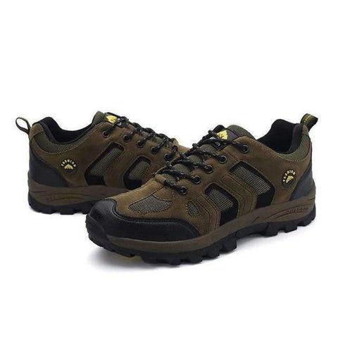 Swim4Fit Men's Shoes Army Green / 6.5 YG46170 Breathable Flat Heel Outdoor Climbing Shoes Outdoor Sports Camping Walking Hiking Trekking Gym Sneakers For Men Male