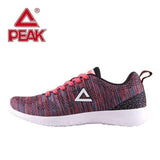 Swim4Fit Men's Shoes Red / 38 PEAK Women Walking Shoes Breathable Textile Lace Up Cushion Women Platform Sneakers Sport Flats Jogging Walking Shoes Zapatillas