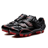 Swim4Fit Men's Shoes Red black / 7 SANTIC Cycling Shoes Men Outdoor Mountain Bike Shoes Self-locking MTB Shoes Non-slip Breathable Athletic Bicycle Shoes WMS17001