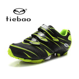 Swim4Fit Men's Shoes Tiebao Road Racing Bike Shoes Ultralight Mens Breathable Athletic SPD Self-locking Professional MTB Cycling Bicycle Shoes 4color