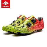 Swim4Fit Men's Shoes Yellow / 40 SANTIC Road Bicycle Shoes PRO Athletic Racing Team Cycling Self-locking Carbon Fiber Shoes Non-slip Breathable Sneakers MS17007