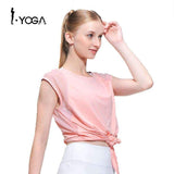 Swim4Fit Women's Shirt Pink / S Fitness Active Sexy Yoga Sports Loose Vest Tank Top Workout Gym Training Mesh T Shirt Fashion Running Clothes for Sport Women