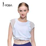 Swim4Fit Women's Shirt White / S Fitness Active Sexy Yoga Sports Loose Vest Tank Top Workout Gym Training Mesh T Shirt Fashion Running Clothes for Sport Women