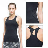 Swim4Fit Women's Shirt Womens Tight Nylon Yoga Tank Top