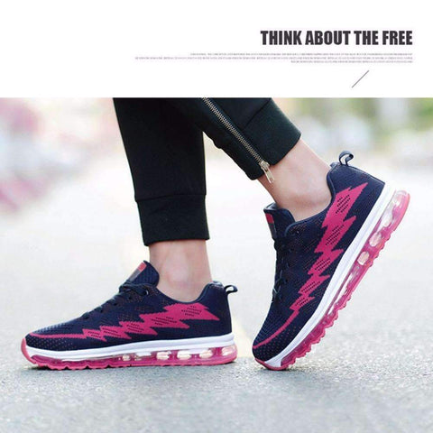Swim4Fit Women's Shoes OUTAD Women Air Cushion Running Shoes Super Light Adult Sneakers Multi-Color Sports Shoes For Sport Training Gym Exercise Hot