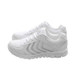 Swim4Fit Women's Shoes White / 5.5 Breathable Mesh Flat Sports Shoes Comfortable Rubber Soles For All Season Running Shoes Daily Wear Lace-up Sneakers