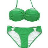 Swim4Fit Women's Swimwear Green / L Women's Two Piece Elastic Bikini Swimsuit Sexy Padded Swimwear Swim Suit