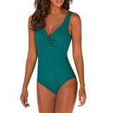 Swim4Fit Women's Swimwear Green / XXL Women's Push Up Plus Size High Cut One Piece Swim Suit