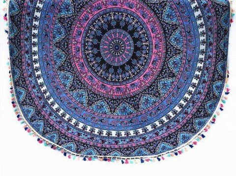 Swim4Fit Yoga Mat Default Title Round Hippie Tassel Tapestry Beach Throw Towel Yoga Mat Bohemian